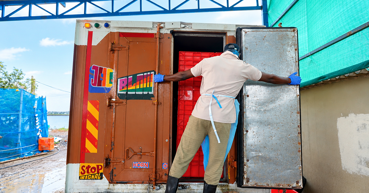 Cold chain refrigerated transportation loading