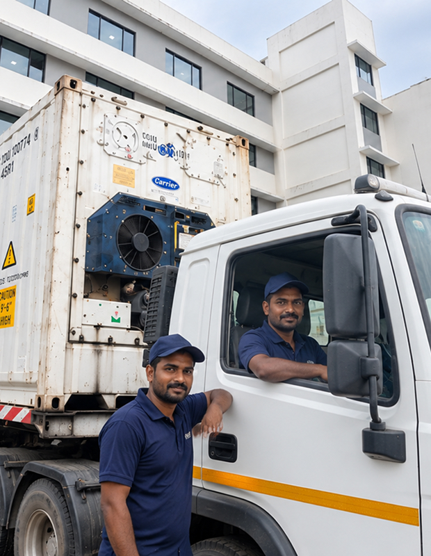Two drivers per truck